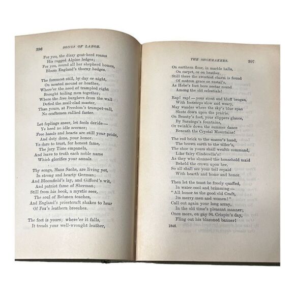 Whittier's Poems The Poetical Works of John Greenleaf Whittier Hardcover - Picture 12 of 14